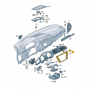 Рамка монитора VW Tiguan