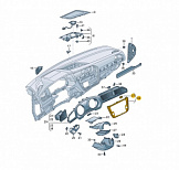 Рамка монитора VW Tiguan