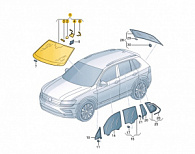 Cтекло ветровое VW Tayron NF